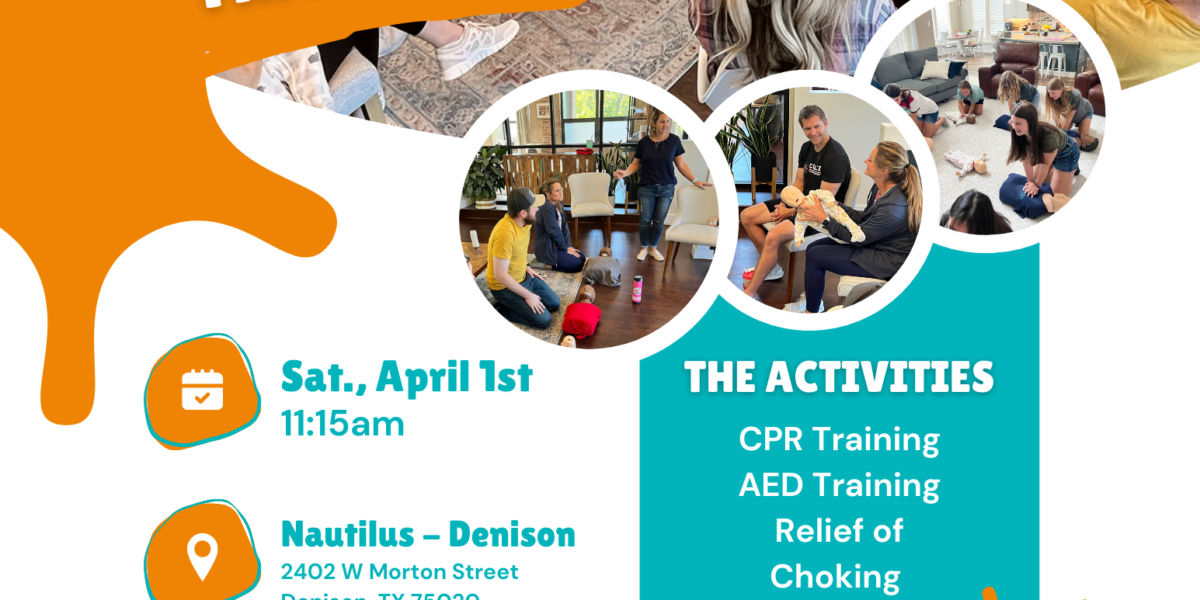 CPR Training – Denison, Texas – Saturday, April 1st.